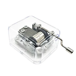 Music Box Hand Crank Birthday Chrismas Gifts for Kids Child Creative Crafts 1pc Song Random