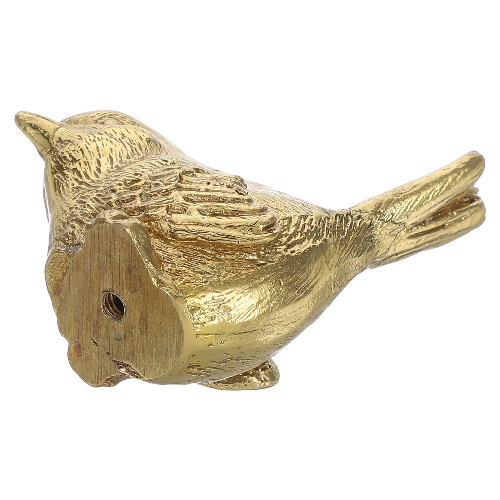 

1 set Brass Handle Cabinet Pull Copper Bird Design Single Hole Furniture Hardware Decorative Drawer Pull Vintage Style Home