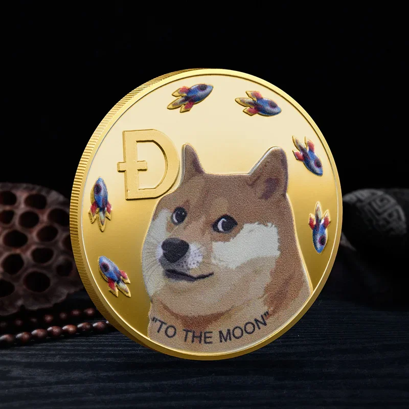 Selling Product Virtual Currency Rockets Dogecoin Wow Shiba inu Personification Color Printing Type Is Various Plastic Stents