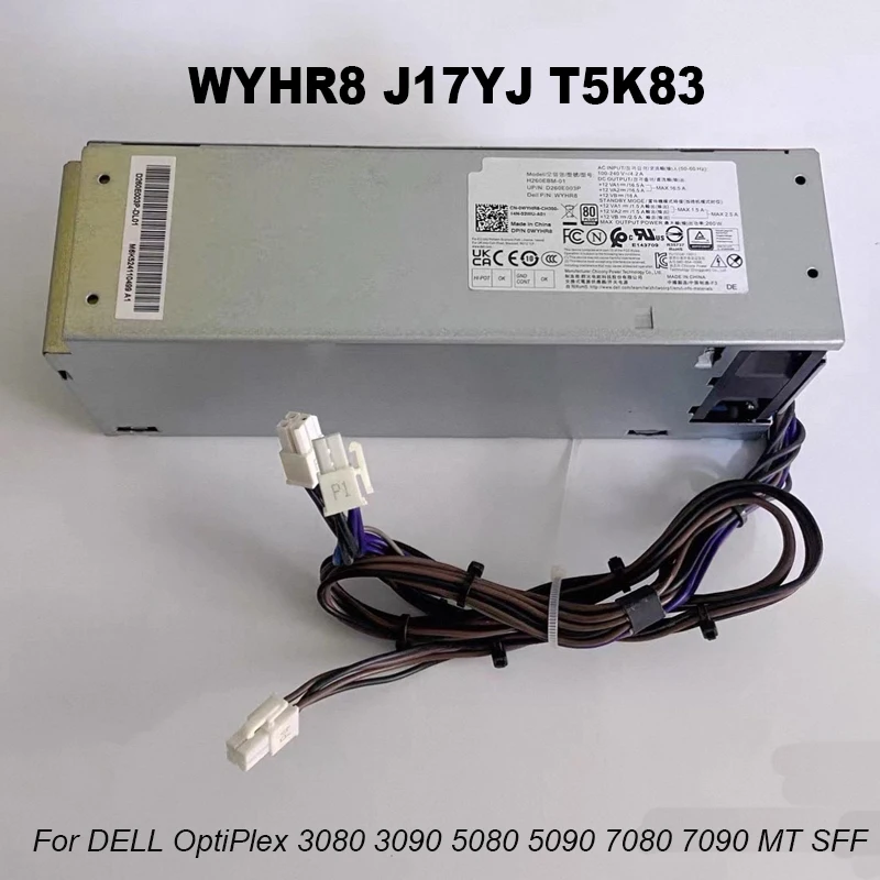 alimentation-260w-pour-dell-optiplex-3080-3090-5080-5090-7080-7090-mt-sff-h260ebm-01-l260ebm-01-hu260ebm-00-wyhr8-j17yj-t5k83