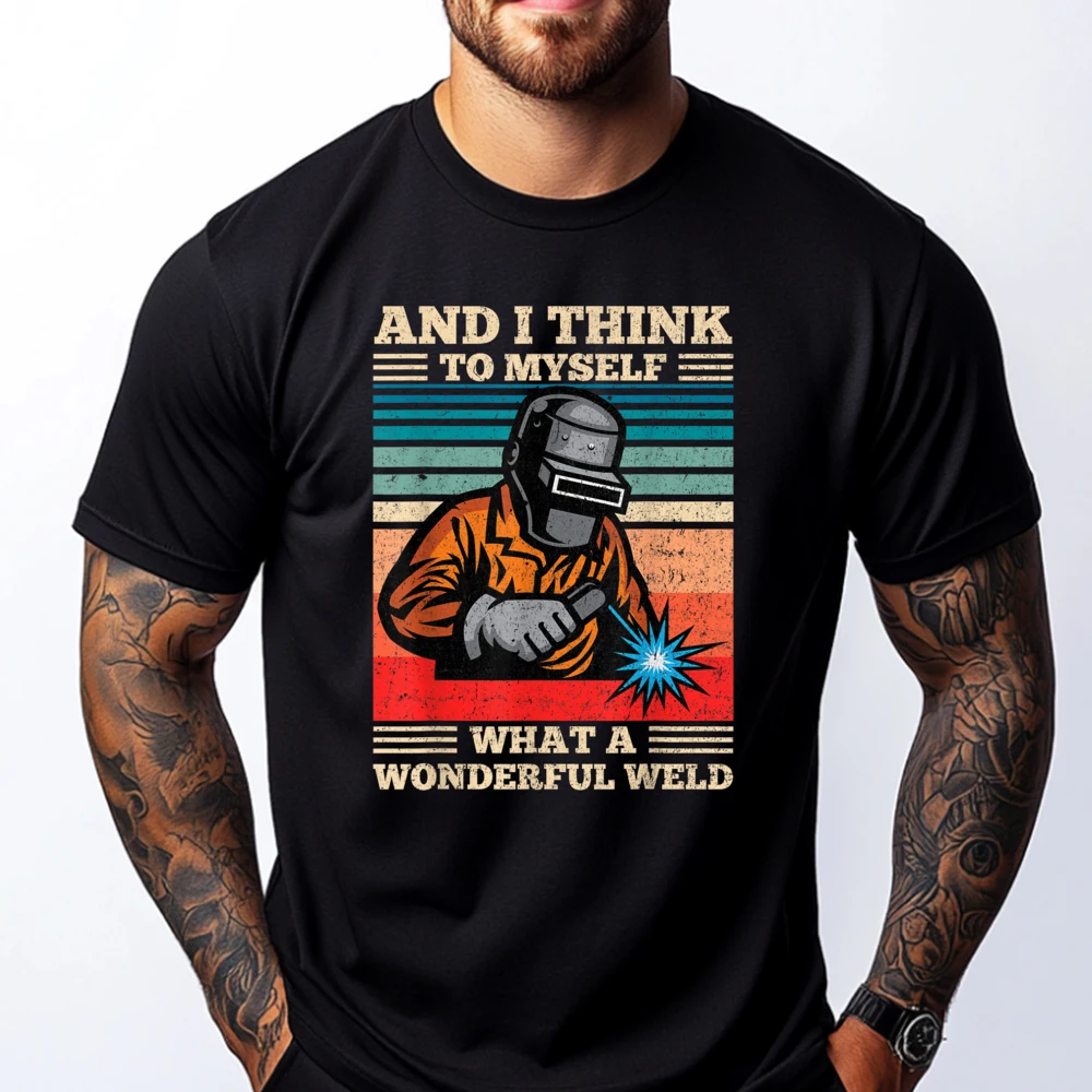 

Welding Metal Workers Graphic T Shirt Comfortable Tshirts Printing Cotton Camisetas Hombre Luxury Clothing