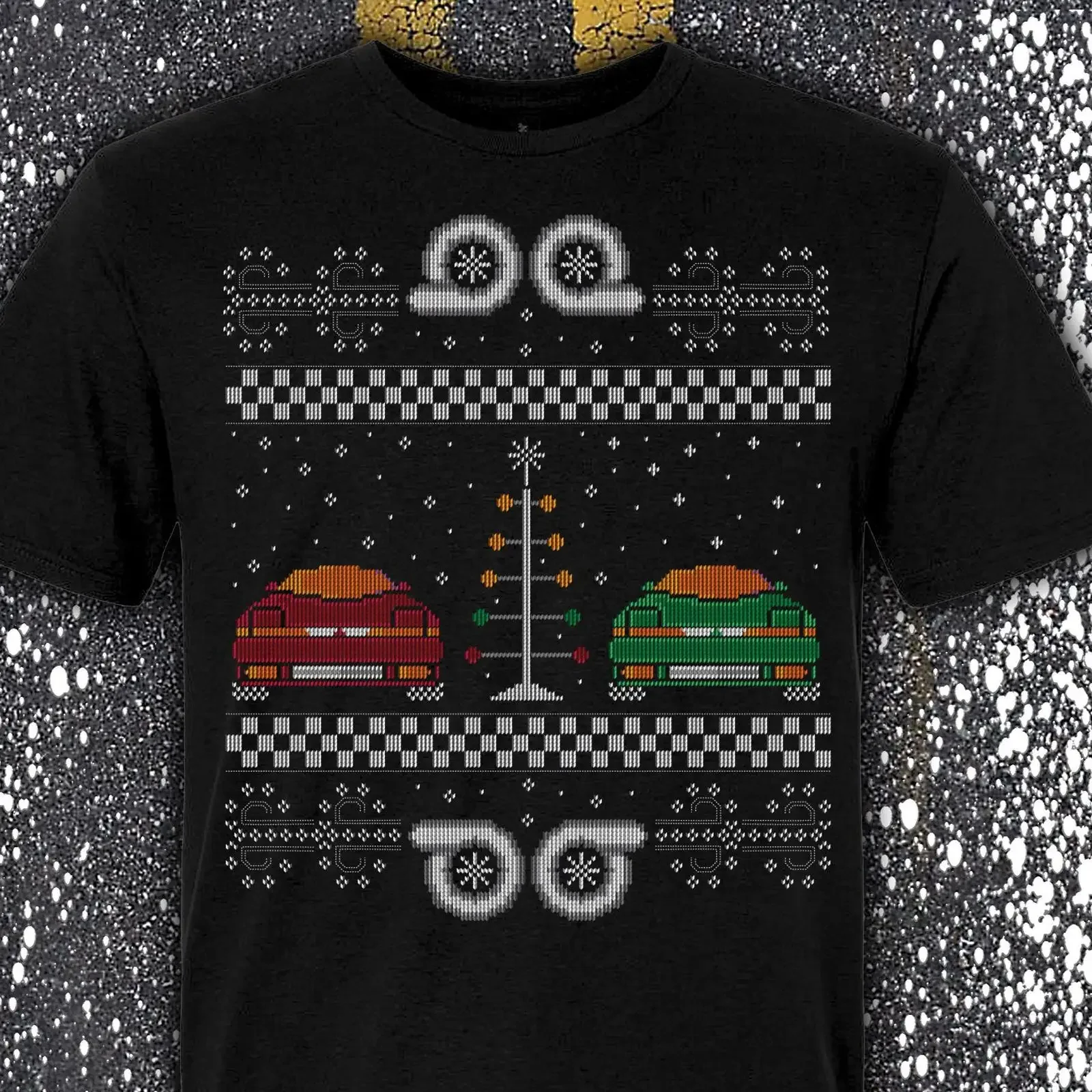 Ugly Christmas DSM T Shirt Diamond Star Motors Eclipse Talon Laser vintage Washed Unisex designer clothes Comfortable Casual