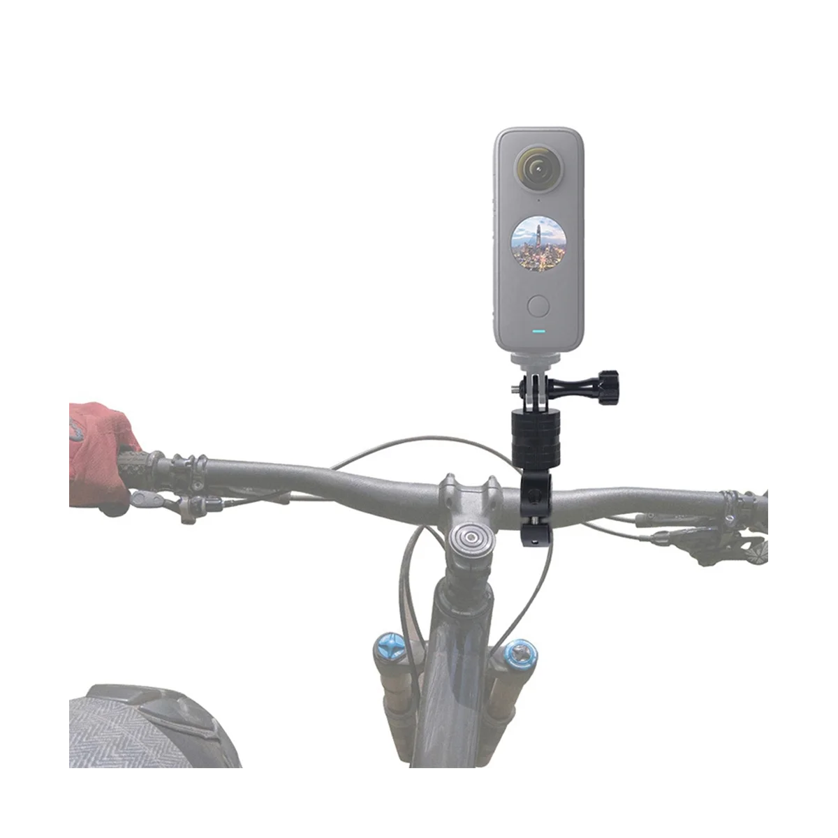 Rotativa Clipe Amortecimento Câmera, Anti-Vibração, Regulando Diâmetro do Tubo, Bicicleta Fixa Clipe, B, 360 °, Adequado para GoPro