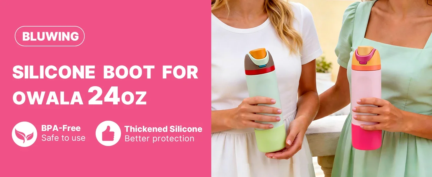 Silicone Water Bottle Boot for Owala 24 oz