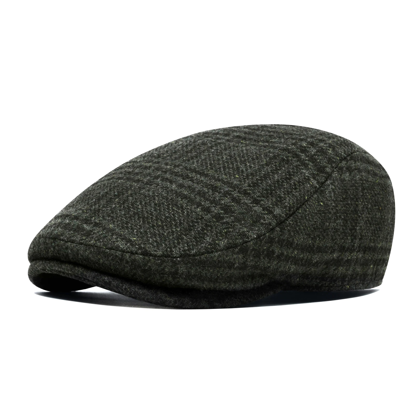 JANGOUL Newsboy Caps Men Wool Blend Flat Cap Winter Warm Hat Driving Hats Gastby Ivy Caps for Male Vintage British Beret