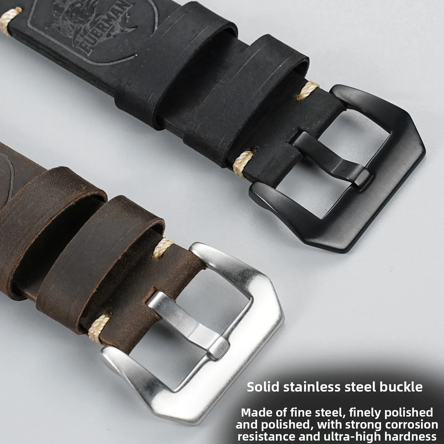 Ремешок для часов из воловьей кожи 22 мм 24 мм для Panerai Breitling Tudor, мягкий кожаный ремешок в стиле ретро, мужской сменный браслет, аксессуары для браслета