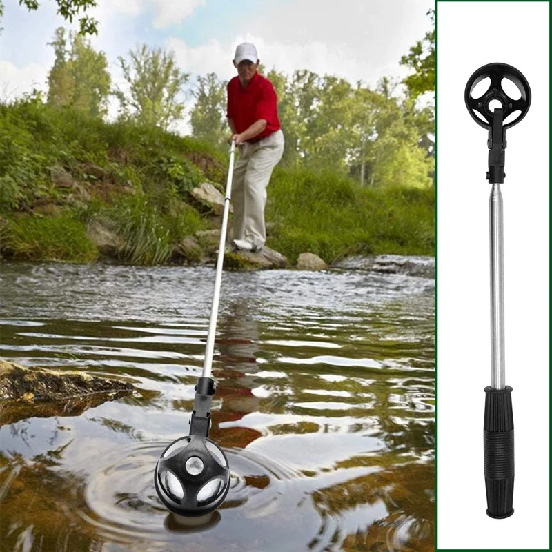 Telescópica Golf Ball Retriever, Ferramenta Otário inoxidável para Água, Golf Ball Putter, Grabber Garra