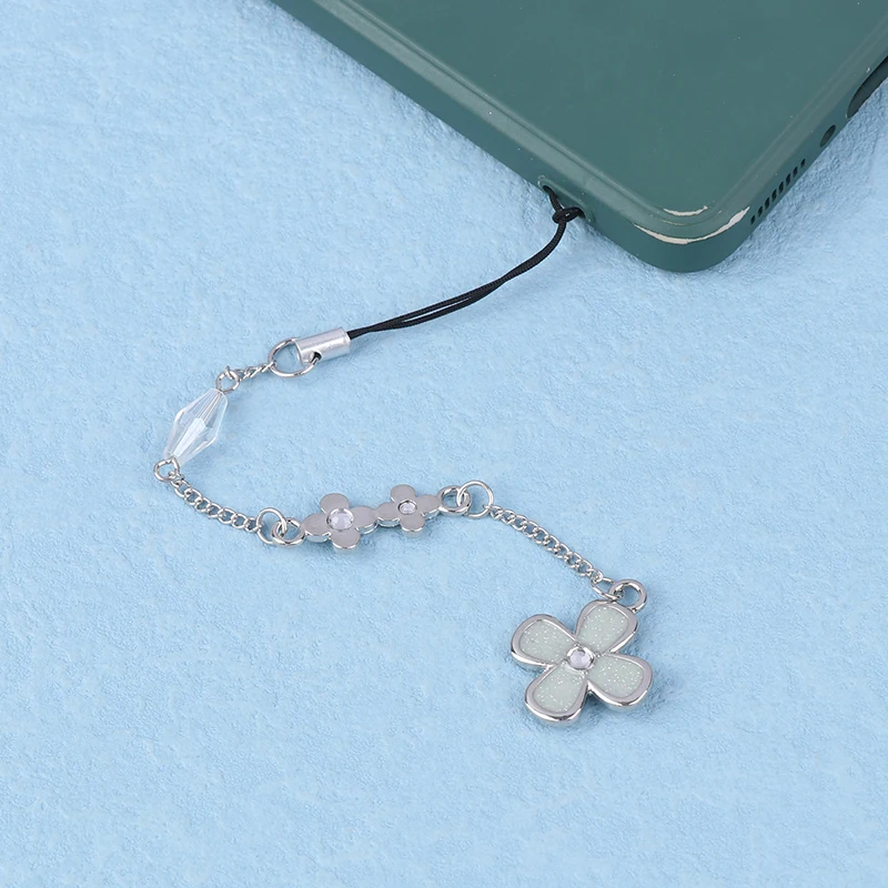 Kimi Ni Todoke Phone Lanyard Minimalist Four Leaf Clover Cellphone Chains Bags Pendant For Anime Fans Gifts