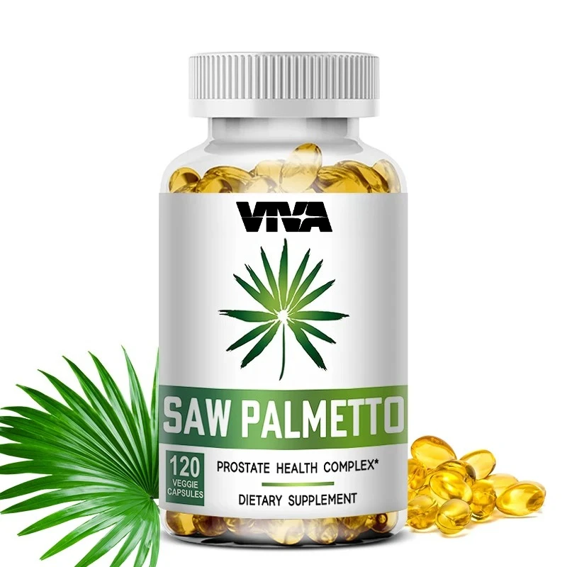 Saw Palmetto, Men's Prostate Supplement That Promotes Hair Growth, Urinary Tract Health, and Reduces Urinary Frequency