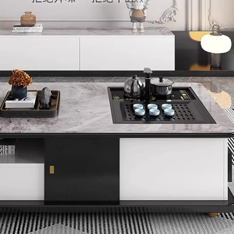 Multi Function Smart Coffee Table Luxury Cheap Rectangle Design Modern Coffee Table Nordic Tea Mesa Auxil Home Furniture