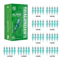 Dragonhawk ALPHA 50 mezcla de agujas de cartucho de tatuaje arte maquillaje permanente PMU accesorios de tatuaje