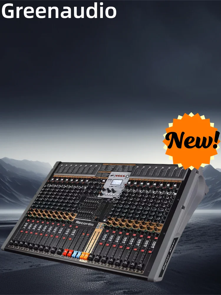 GAX-TFB20 Professional DJ Mixer Console 20 Channel Multi-Function Dual Dsp Effectors Mixer Soundcard For PC Recording
