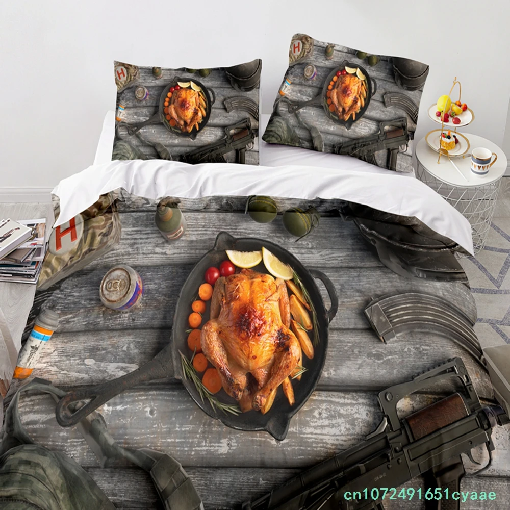 PUBG Bedding Set Single Twin Full Queen King Size Game PUBG Bed Set Aldult Kid Bedroom Duvetcover Sets 3D Print Men/women 035