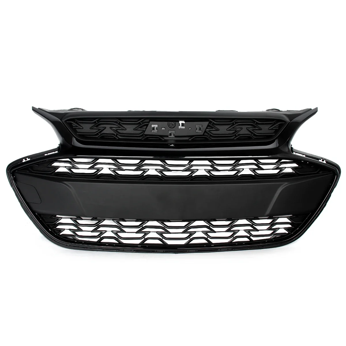 Gloss Black Front Grille Modified Grill Fit For 2019-2022 Chevrolet Spark Front Bumper Upper Grille Front Hood Grills Assembly