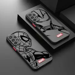 Phone Case for Samsung A54 A53 A51 A12 A13 A14 Galaxy A21S A31 A50 A70 Matte Cases Marvel Spider Man