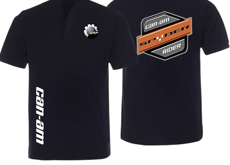 Camisa de solapa de División de coche de rendimiento personalizado Bombardier BRP triciclo traje de motociclismo hombres Camiseta de manga corta
