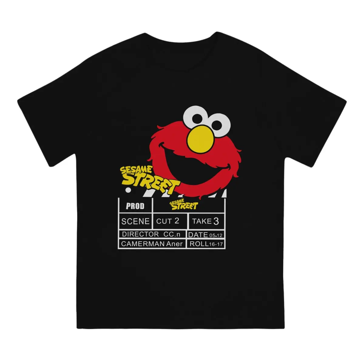 Men Sesame Streets T-Shirt Fashion Style Elmo Hipster Ofertas O Neck Graphic Tshirt