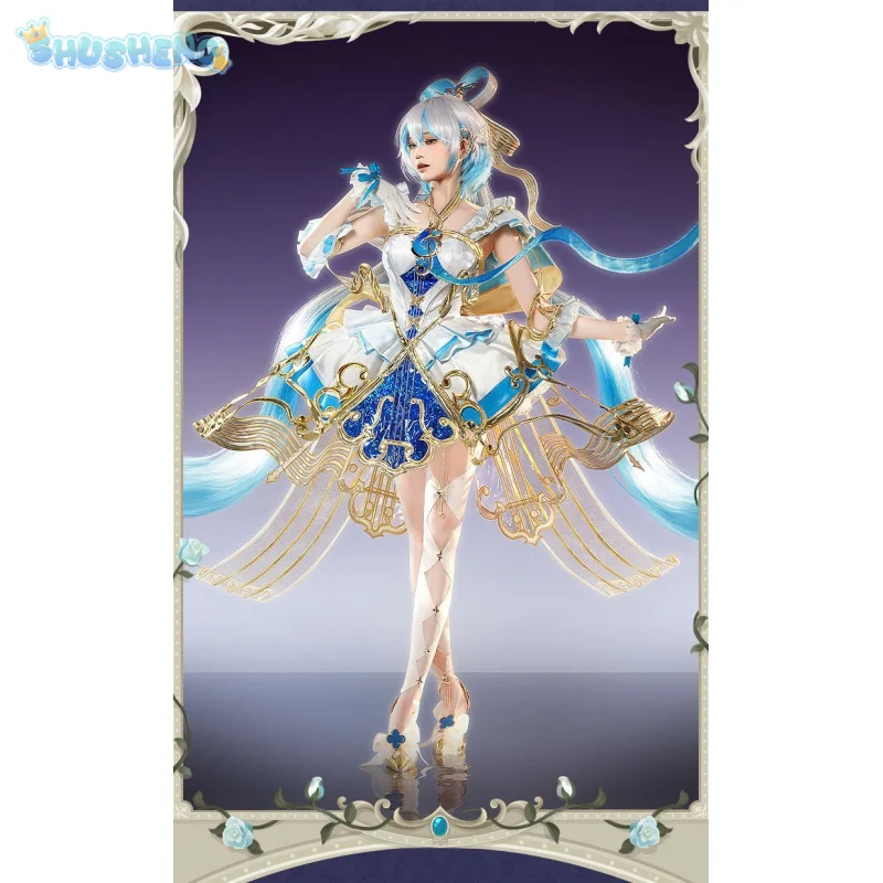

Luo Tianyi Cosplay Costume Anime Virtual idol Flowing Light Concerto Women dress accessories prop Halloween christmas new suit