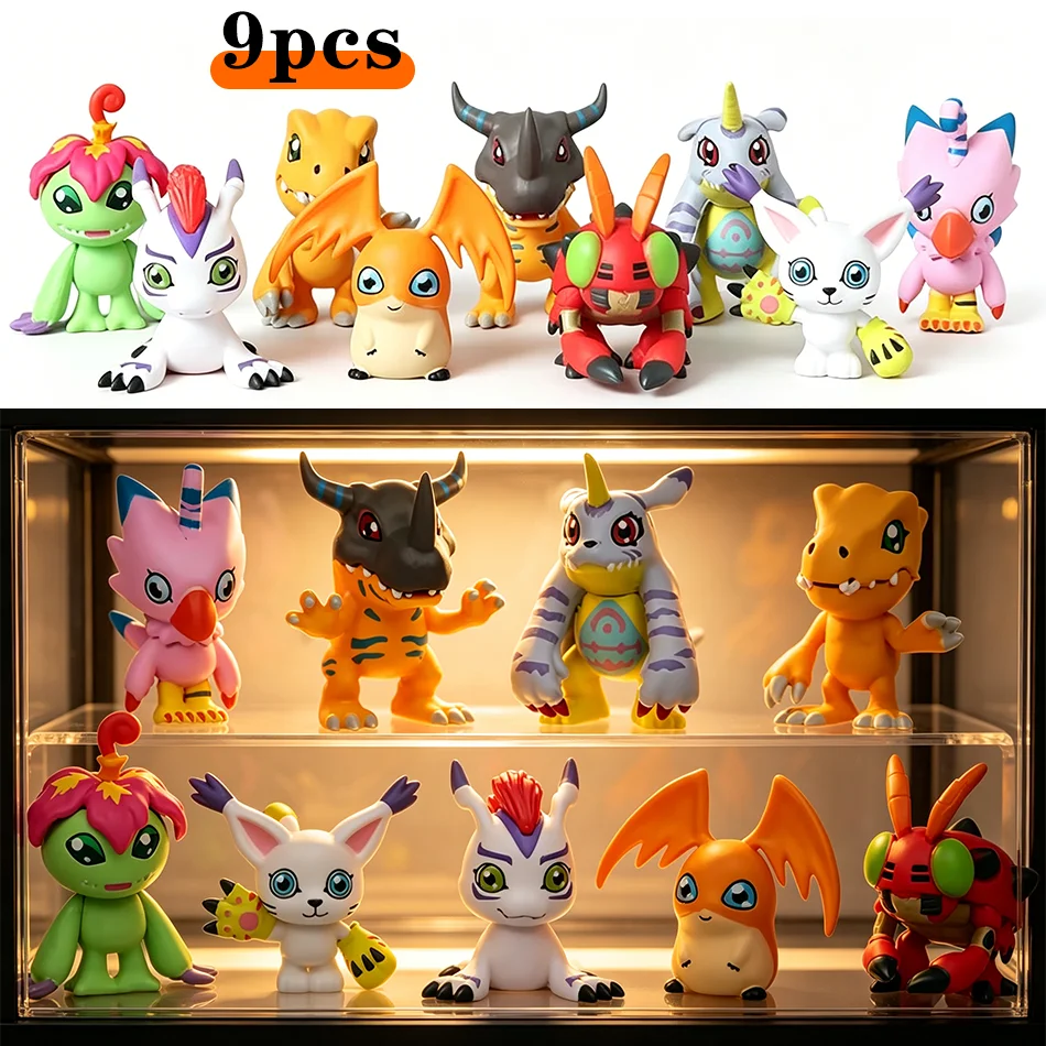 

Горячая распродажа: Набор из 9 фигурок Digimon (аниме), коллекционные модели из ПВХ, статуэтки, куклы, подарки на день рождения, премиум-класс, в наличии