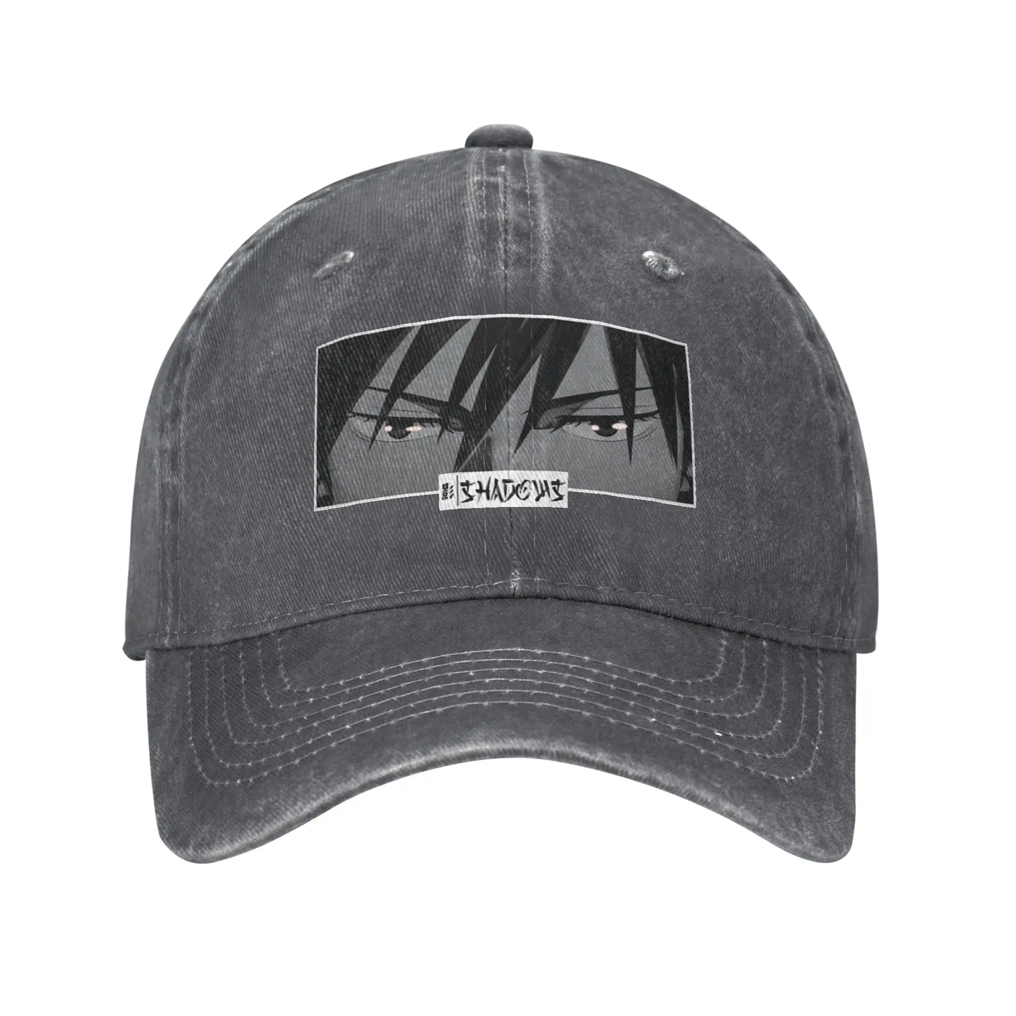 Fashion Shadows Anime Eyes Stare Japanese Cozy Manga Panel baseball cap  Versatile Denim Hat Visor Cap