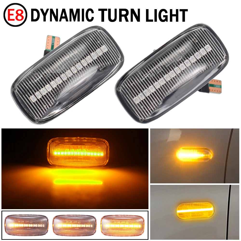 For Nissan Skyline R34 Almera N15 N16 Pulsar Maxima QX Sunny G10 Primera P11 P12 LED Dynamic Turn Signal Side Marker Light