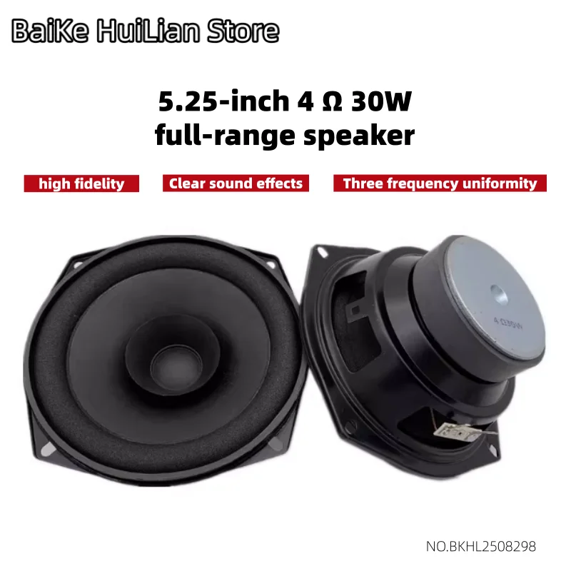 free shipping 5.25-inch 4 Euro 30W Full Range Speaker 70/80 Magnetic Speaker Audio Speaker