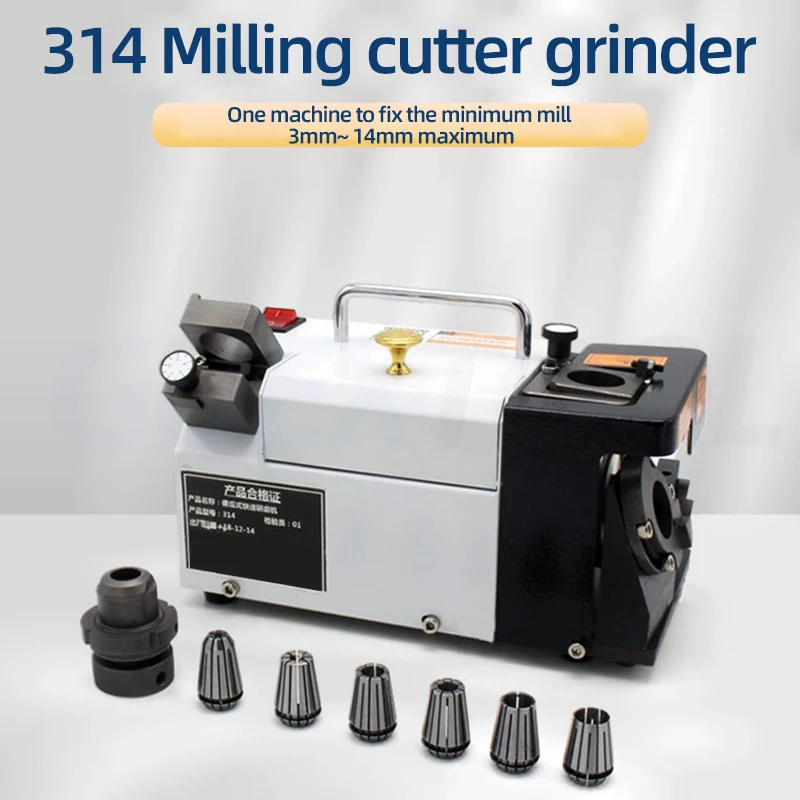 

220V Milling Cutter Table 4500rpm Sharpening MachinePortable Milling Machine High Precision 3-14 End Mills Tungsten Steel Knife