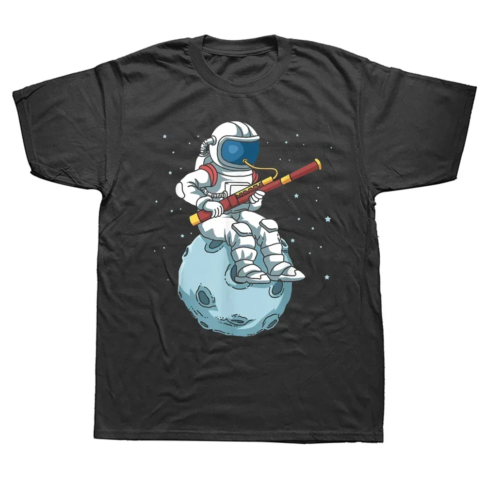 Graphic Streetwear Short Sleeve Birthday Gifts Summer Style Men Funny Astronaut Sweatshirt Bassoon Player Bassoonist T-Shirts