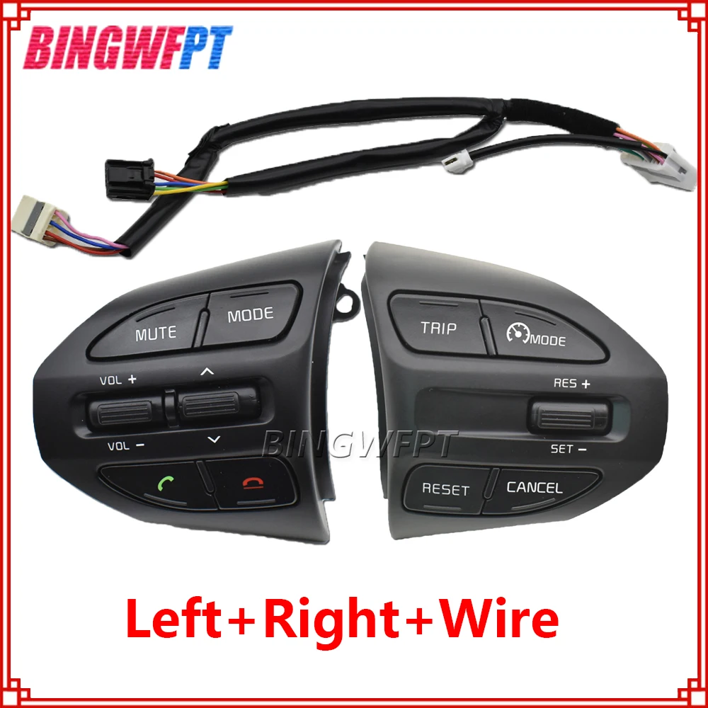 

BINGWFPT Multifunction Steering Wheel Button Switch For Kia RIO K2 Picanto 2017-2021 Criuse Controller Car Switches Not heated