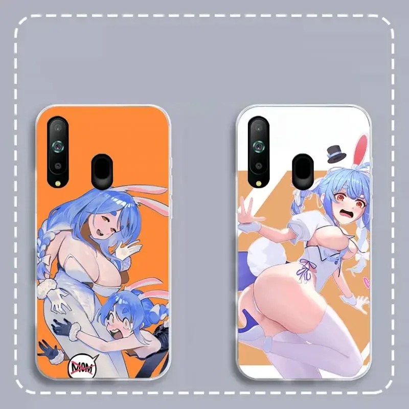 Pekora Vshojo Vtuber Phone Case For Samsung Galaxy A71 70 52 51 40 31 50 30 21 12 10 03 S Transparent Soft Silicone Cover