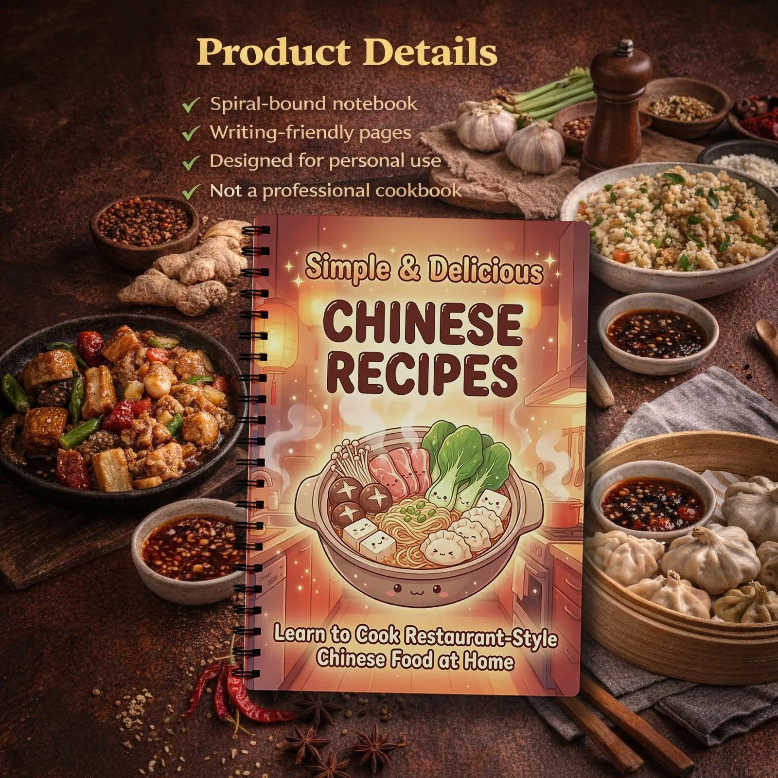 Chinese Home Cooking Recipe No - Meal Prep Notebook review and price