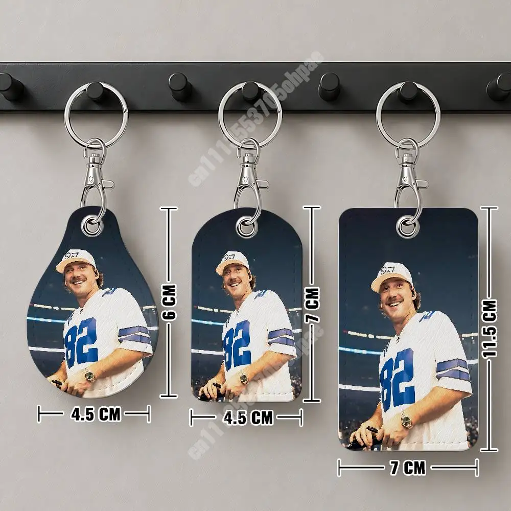 M-Morgan I'm Still The Problem Wallen-S Leather Keychain Card Holder for Airtag & Luggage Tags Casual Tracker Cover