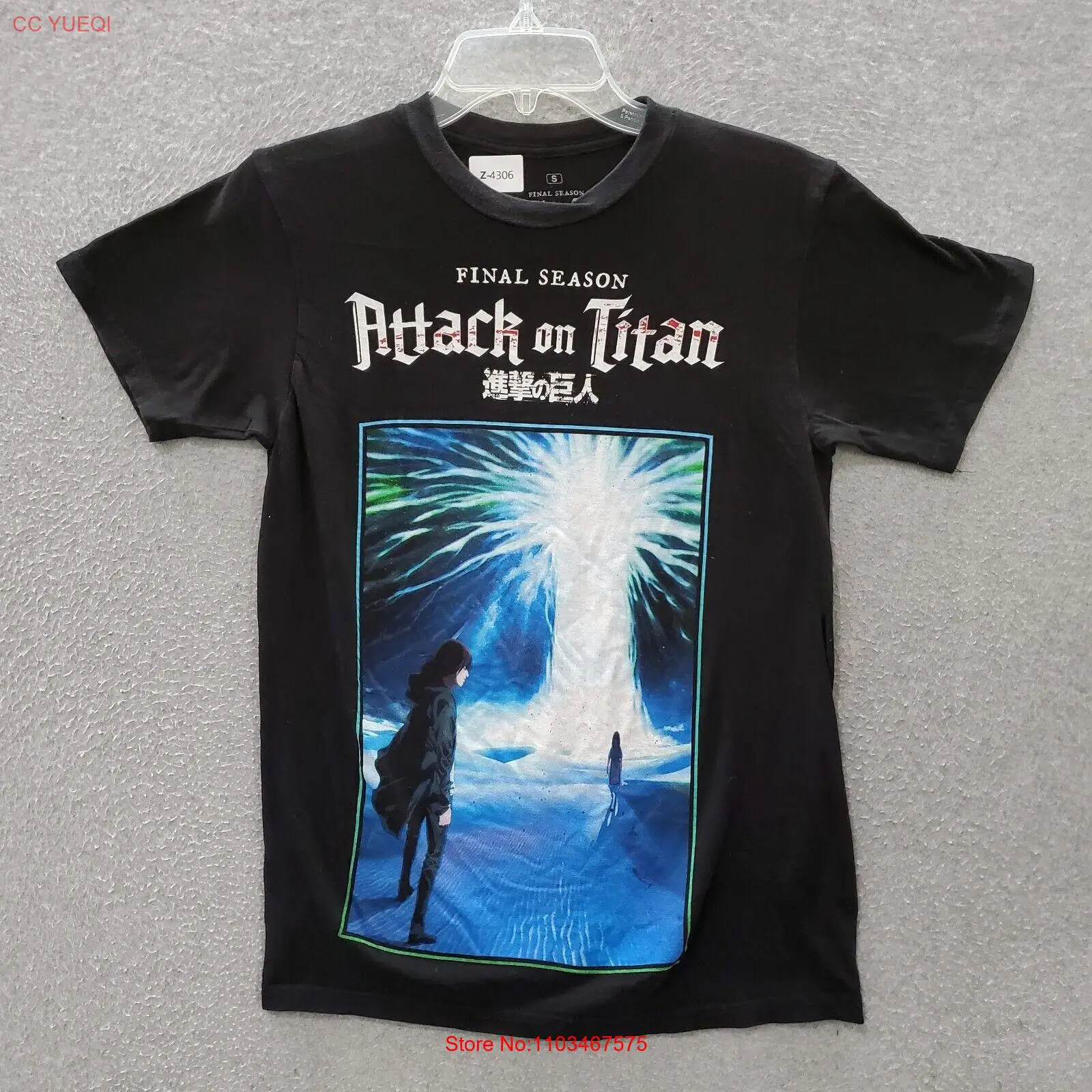 ataque-em-tita-feminino-topo-pequeno-preto-camiseta-temporada-final-eren-ymir-o-caminho