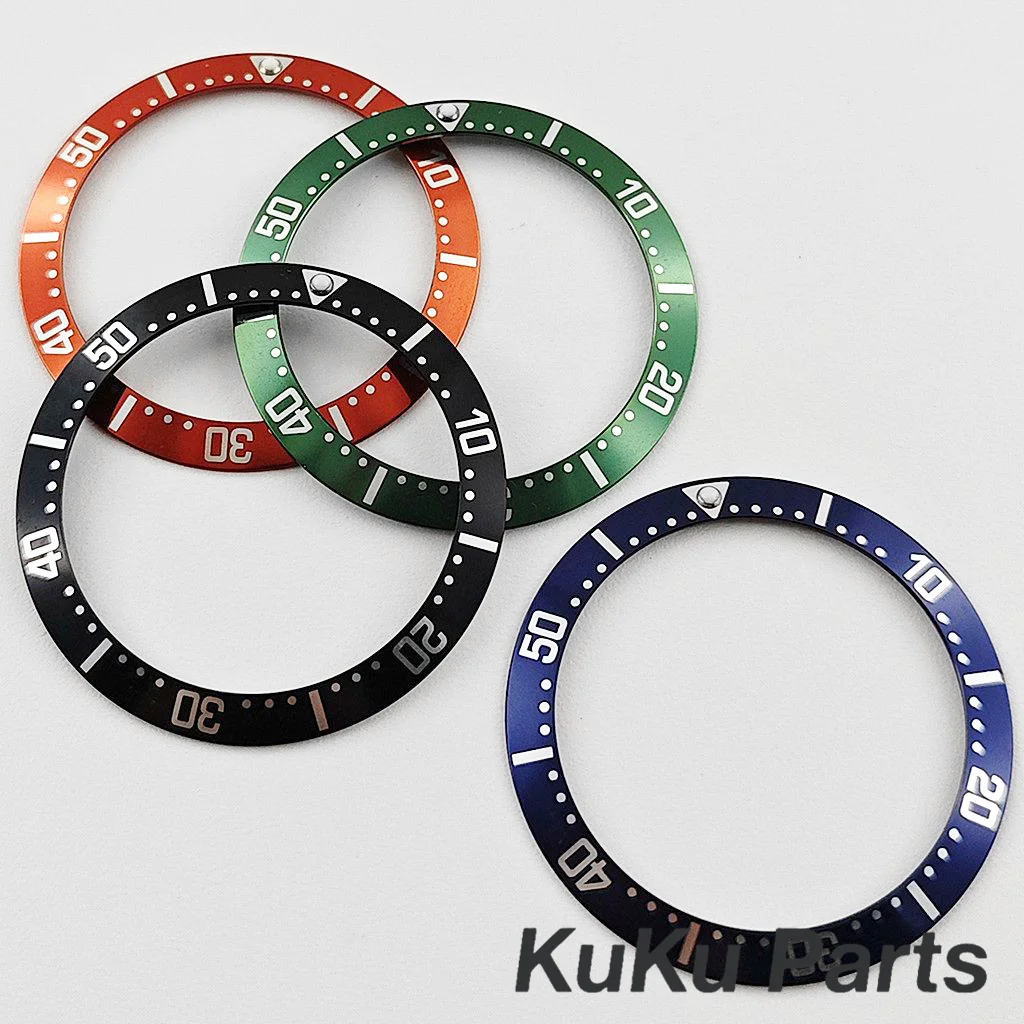 38mm Slope 38mm*30.6mm High quality Aluminum Bezel Insert fit 40mm Case NH34 NH35 NH36 Automatic Movement Watch Insert