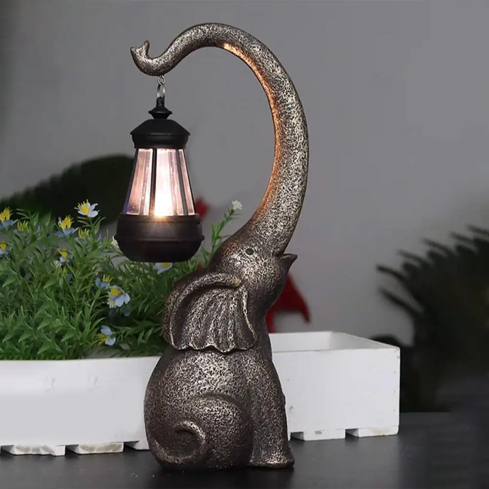 

Solar Elephant Statue Light Elegant Elephant Statue Solar Light for Garden Patio All-weather Ip44 Waterproof Solar for Garden