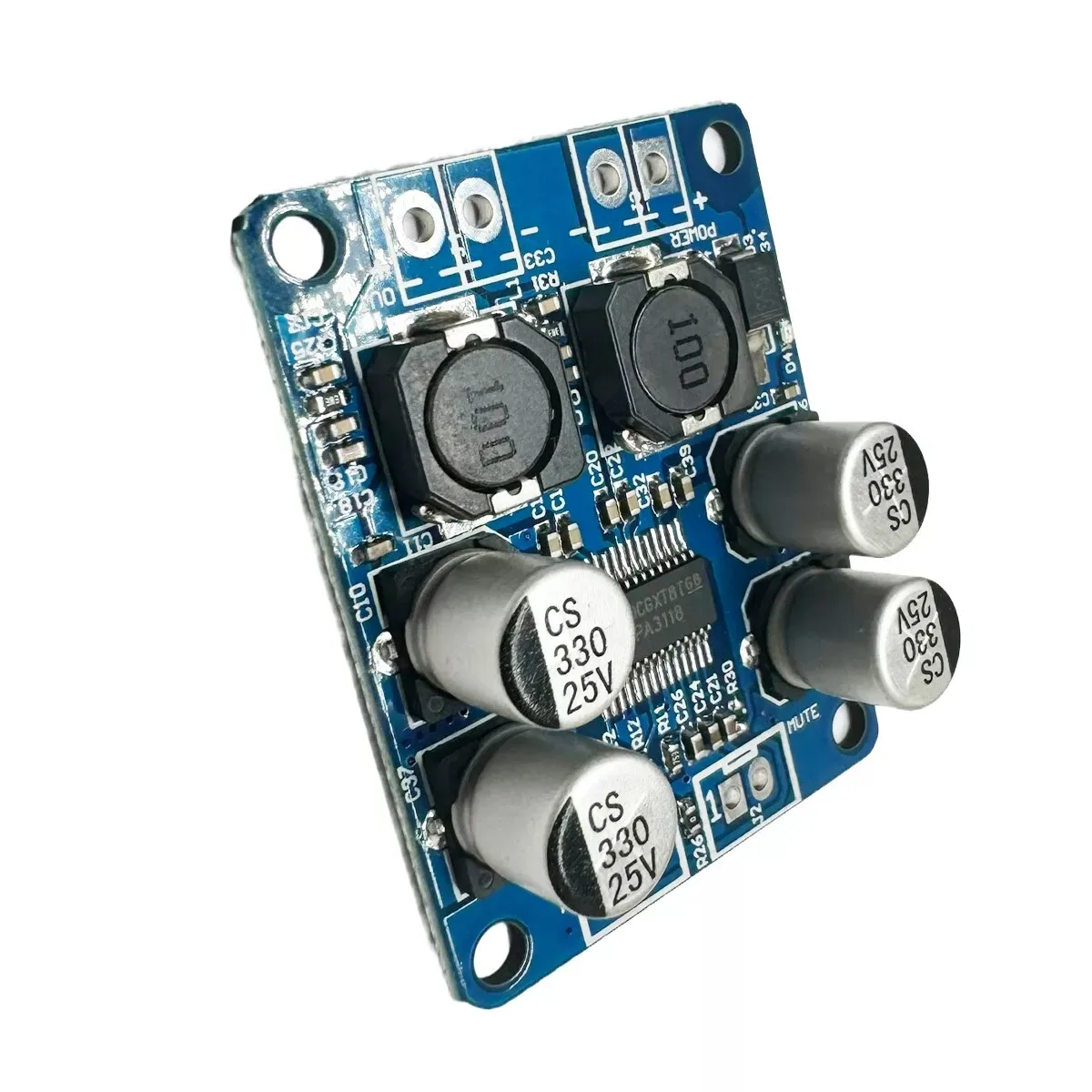 

Mono Digital Audio Power Amplifier Board Amp Module 30W 60W TPA3118 RD AMP Electronics Component DC 12V-24V Large Capacity Board