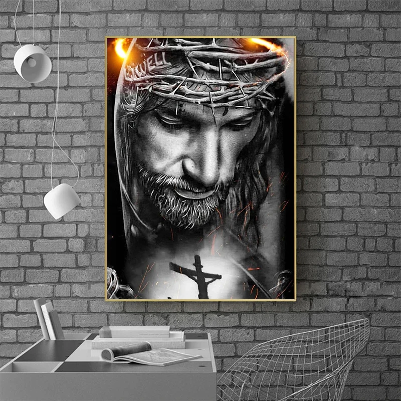 5D Jesus Portrait Diamond Painting Religion Diamond Embroidery Full Rhinestone Mosaic Christian Wall Decoration Home Decor Gifts