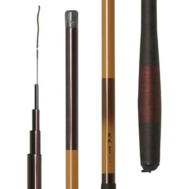 JAPAN 28 Tune Crucian Carp Fishing Rod Ultralight Ultra Hard Taiwan Fishing Rod Carbon Fishing Rod 4.5m5.4m6.3m Hand Pole