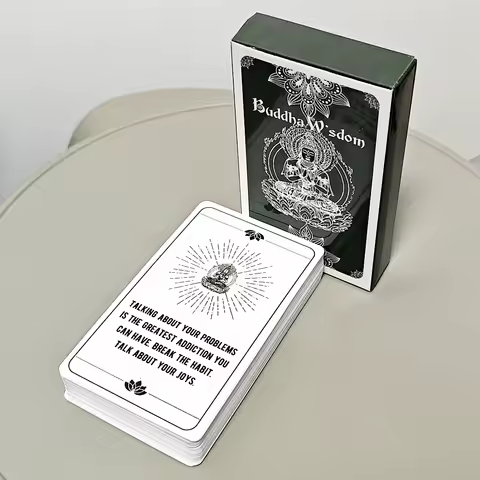 54 Pcs Spiritual Cards Buddha Wisdom Oracle Deck 10.3*6cm for General Readings, Divine Guidance &amp; Inspiration
