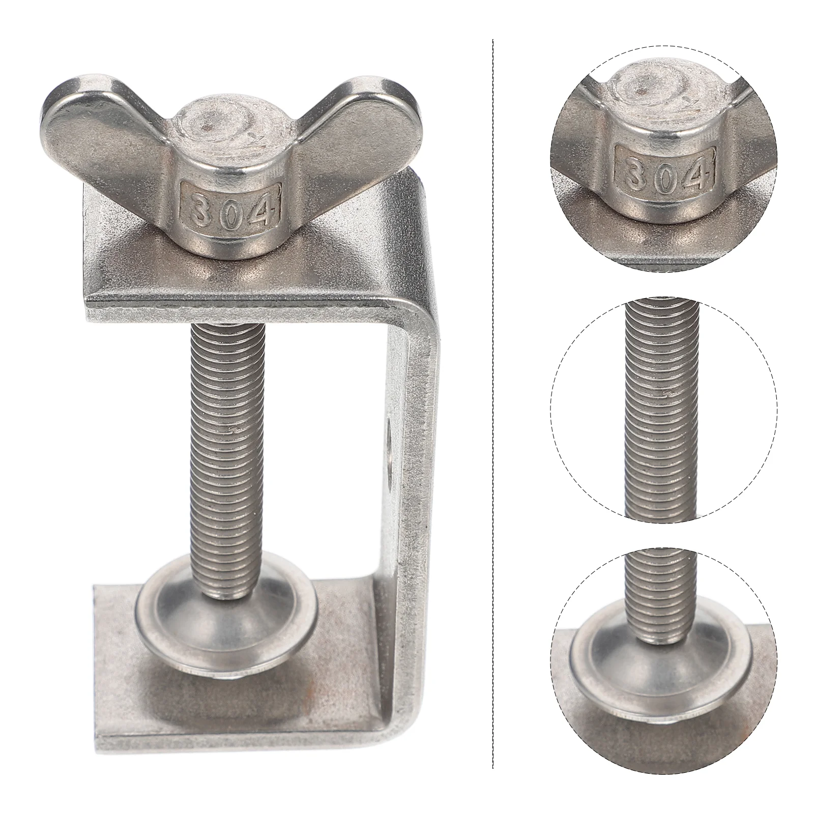 Stainless Steel C Clamp 67mm Disc Opening 0 62mm Range Heavy Duty Woodworking Tool Metal Processing Automotive