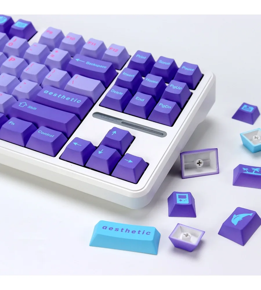 Keycap Personality Original Highly Customized Mechanical Keyboard Alice Keycap Five-Sided Sublimation PBT