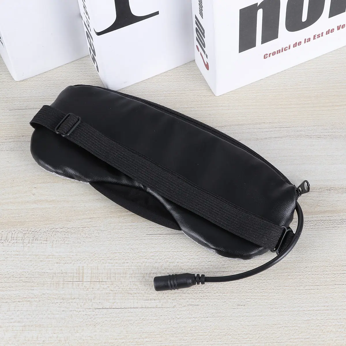 

USB Rechargeable Hot Cold Eye Mask Sleep Blindfold for Deep Sleep Travel Office Relaxation Cooling Heating 30Min Auto