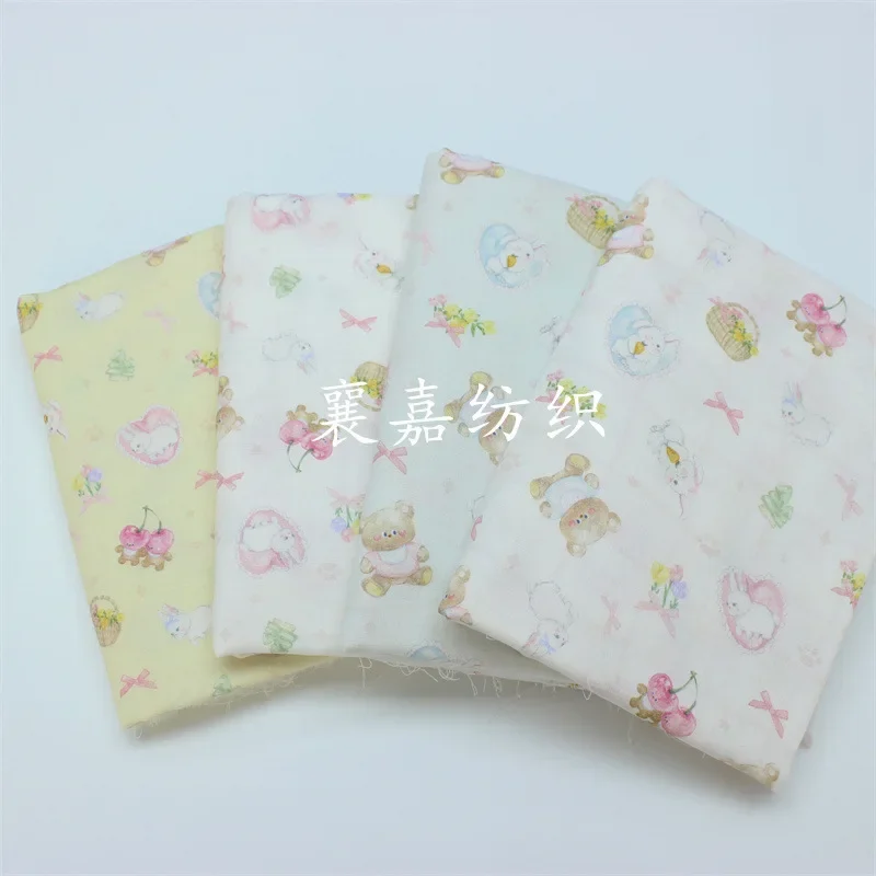 Combed Cotton, Double Gauze, Cartoon Printing, Baby Clothing, Pajamas, Bedding Fabrics Cotton Fabric for Sewing