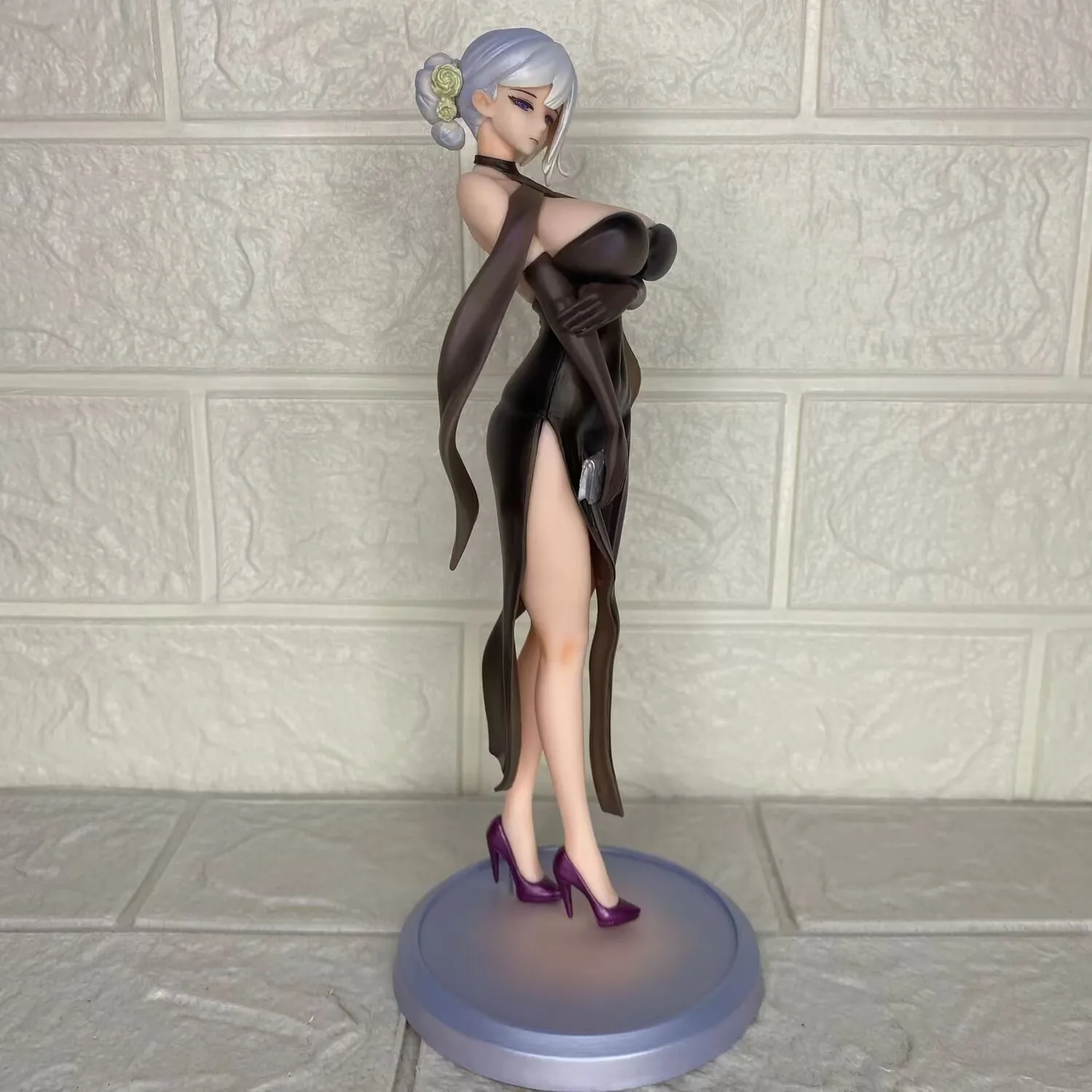 Statue Bishoujo thème femme 25cm, figurine en Pvc pour fille, beauté Sexy, Anime, avec scène, ornement de bureau, modèle cadeau à collectionner pour adultes