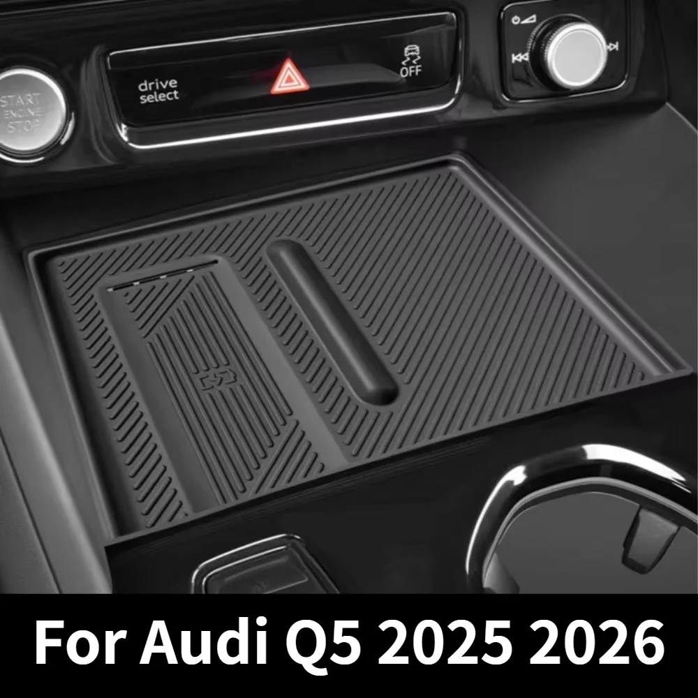 Car Upgrade For Audi Q5 2025 2026 Wireless Charging Panel Anti-Slip Silicone Pad Interior Decoration Modification Parts