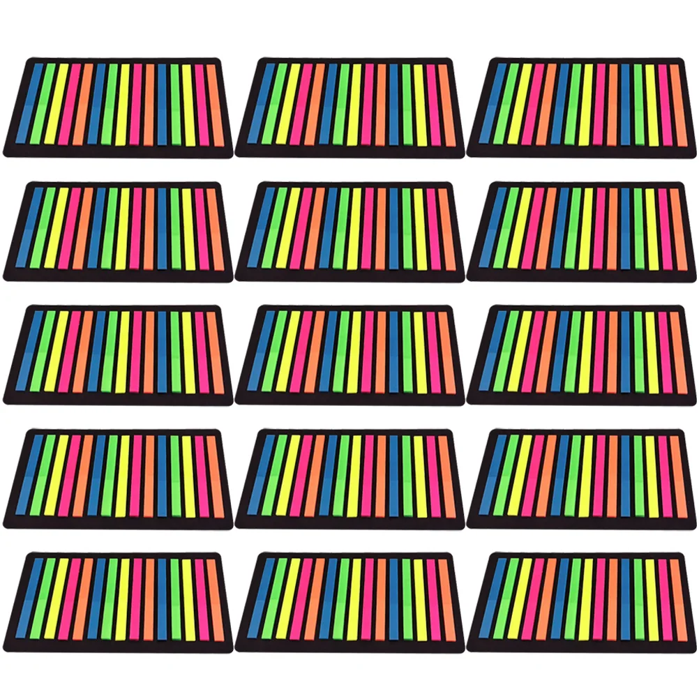 

15 Sheets Index Transparent Reading Strips Highlight Sentence Markers Office School Supplies Bookmarks