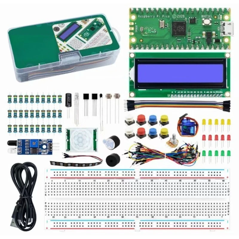 Pico Development Board Kit RP2040 Programming + LCD1602 LCD Screen