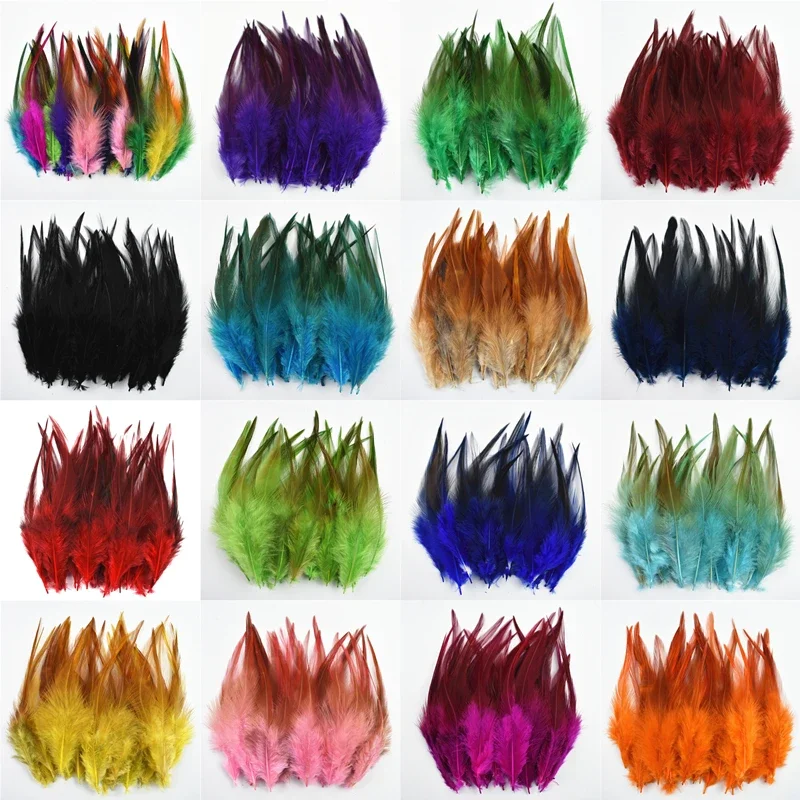 20 Stück/Los Bunte Fasanenfedern für Bastelarbeiten, Dekoration, Traumfänger, Natürliche Hahn- und Hühnerfedern, Karneval, Handwerkszubehör – Detail 3