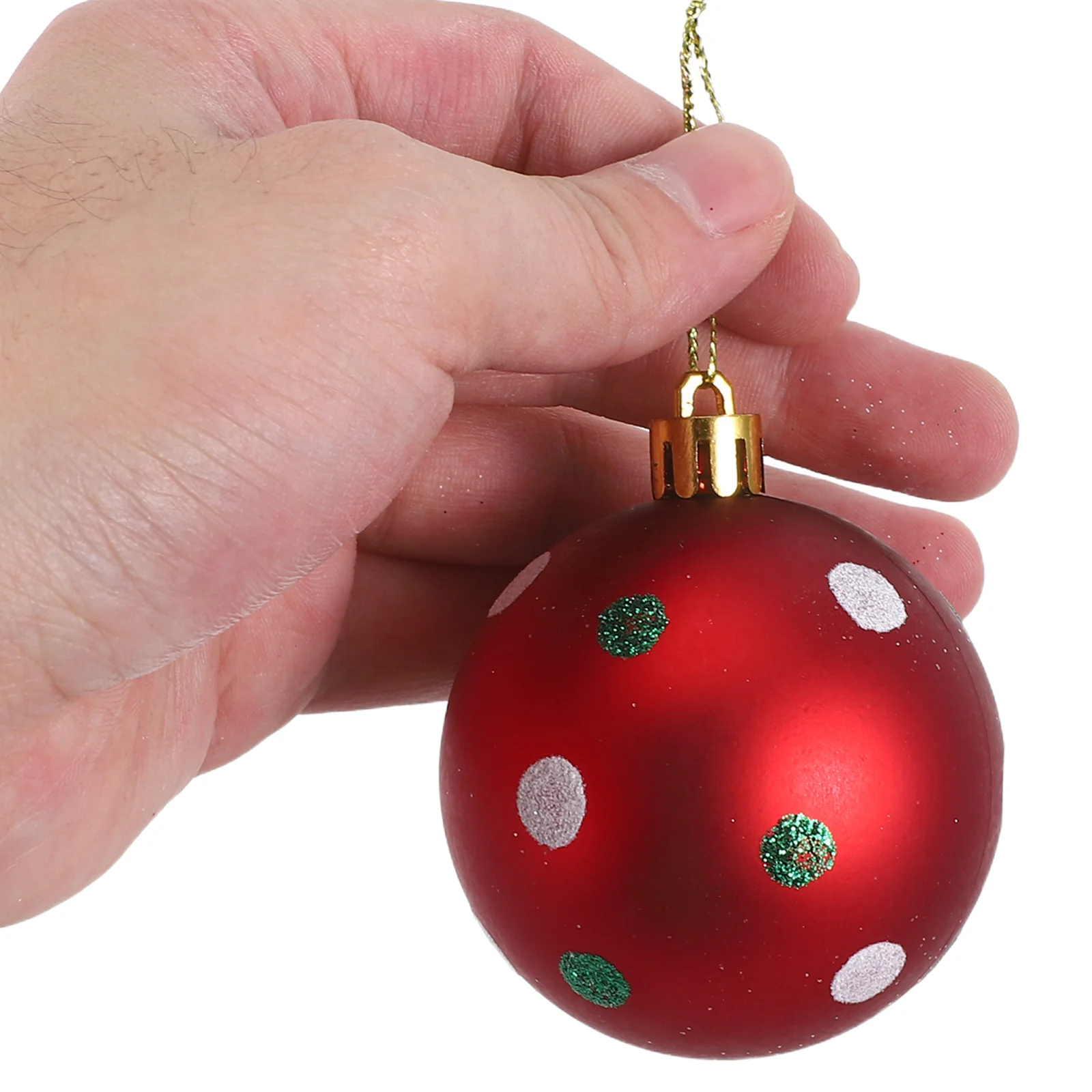 

42Pcs Christmas Ball Ornaments Hanging Xmas Tree Decorations Festive Party Pendants for Home Office Fireplace Tabletop