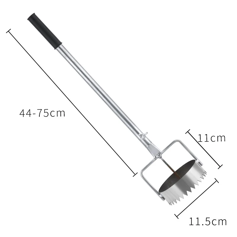 1Pcs Mulch Hole Puncher Metal Stainless Steel Greenhouse Film Punch Retractable Hole Opener Gardening & Planting Tools